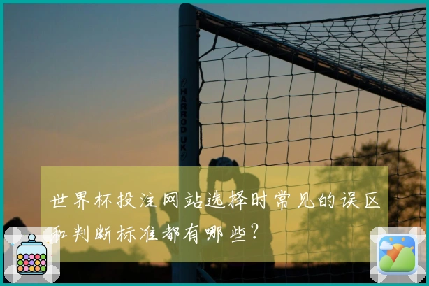 世界杯投注网站选择时常见的误区和判断标准都有哪些?